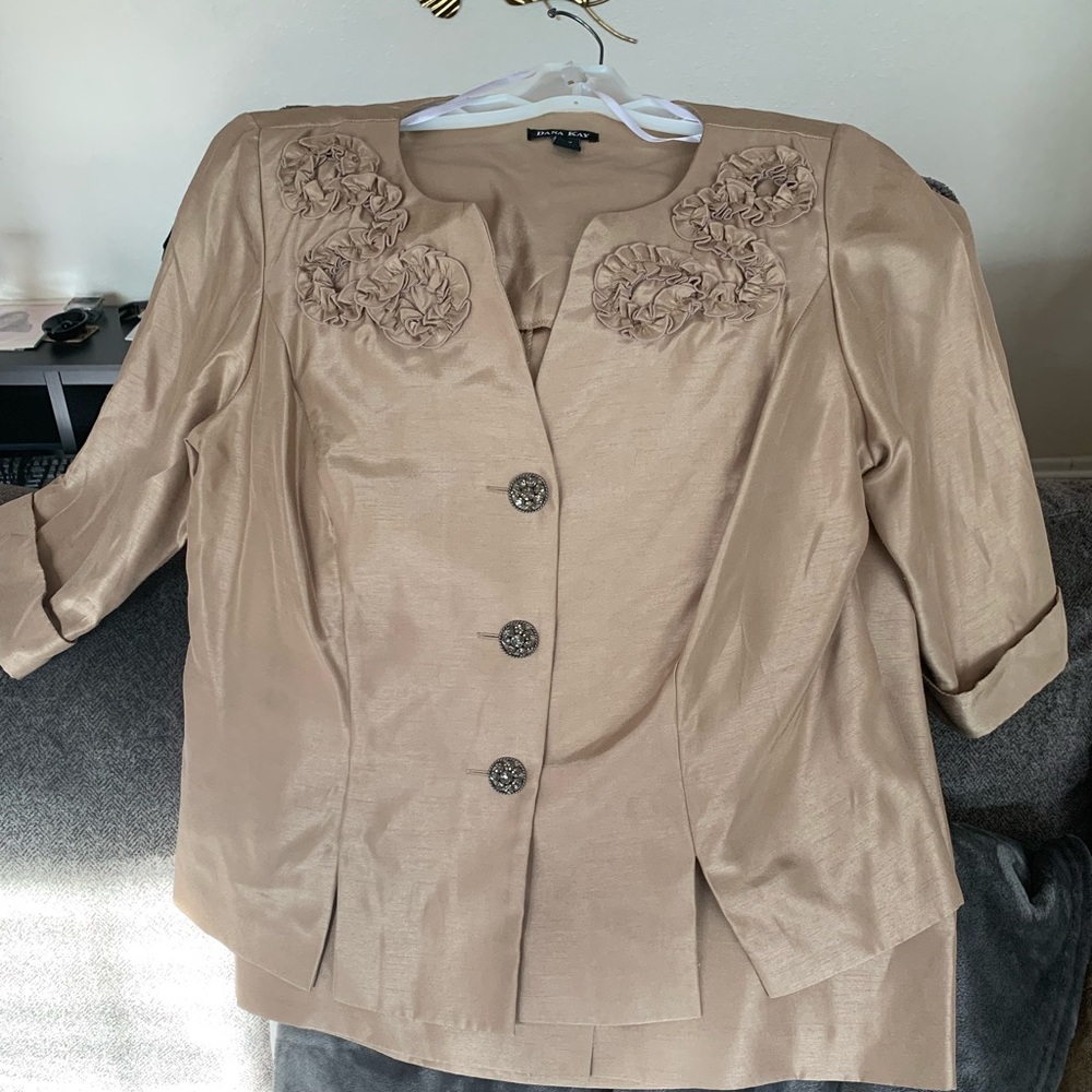 Light Gold Skirt Suit
